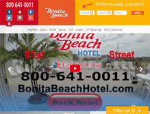 Tablet Screenshot of bonitabeachhotel.com